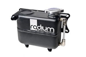 Ford Mustang Coolant Tank Kit - Radium Engineering - two chamber design with crossover passages - `11-`14